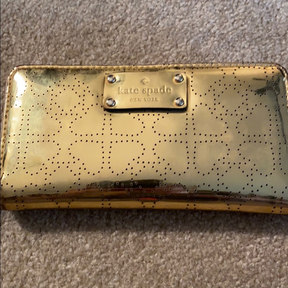 Gold Kate Spade Wallet